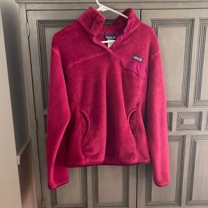 Good used condition Patagonia re-tool pullover magenta pink large